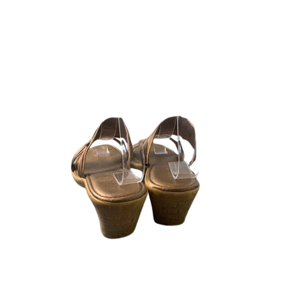 Damiani Womens Copper Wedge Sandals Size 9 - Picture 3 of 8